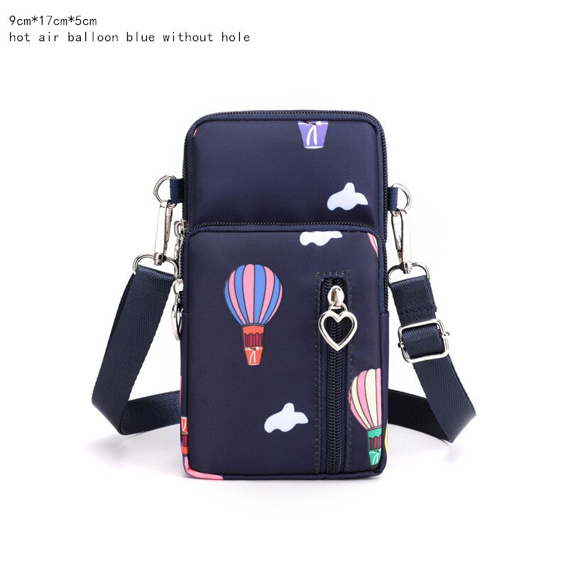 Women Fashion Summer Shoulder Bag Oxford Waterproof Handbag Wrist Pouch Wallet Girl's Sports Mobile Phone Bag Crossbody Bags