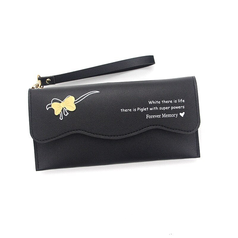 Bow Ladies Wallet Multifunctional Ladies Clutch Bag Coin Purse Zipper Bag Casual Ladies Long Wallet Wallet 1Pc wallets for women