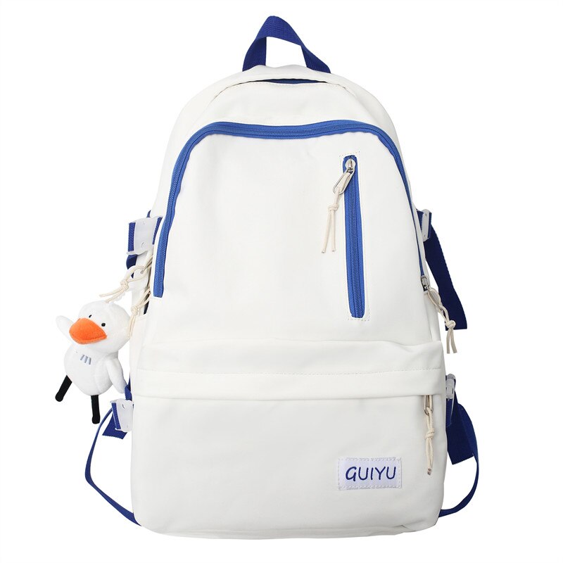 Cool Female Waterproof College Backpack Lady Nylon Laptop Backpack Book Girl Travel Student Bag Fashion Women School Bags Trendy