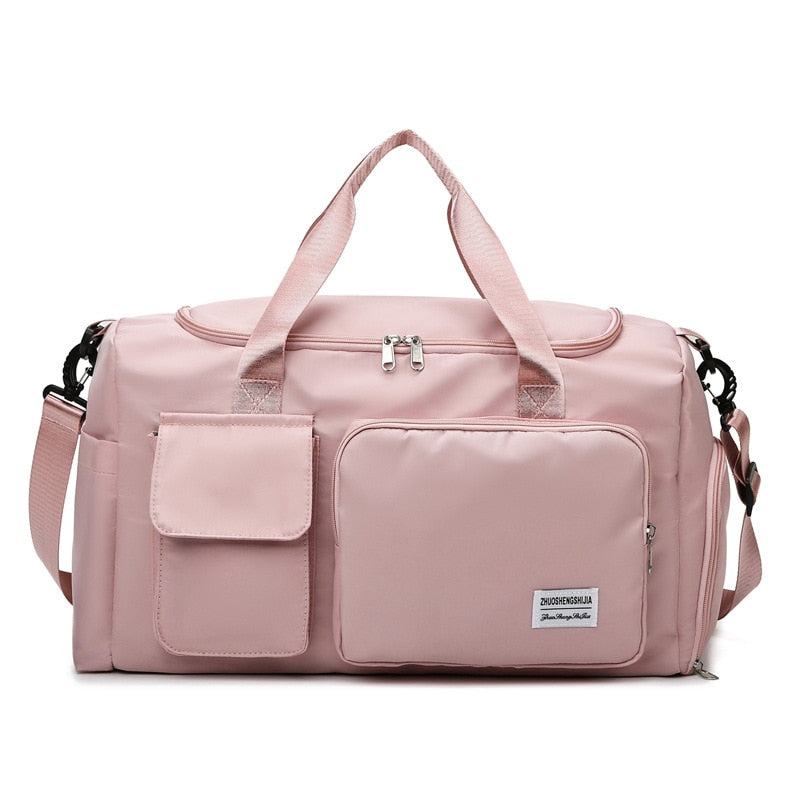 Large Capacity Travel Bag Luggage Handbag Men Women Shoulder Bag Outdoor Waterproof Sports Gym Bag Female Duffle Bag Shoe Bags