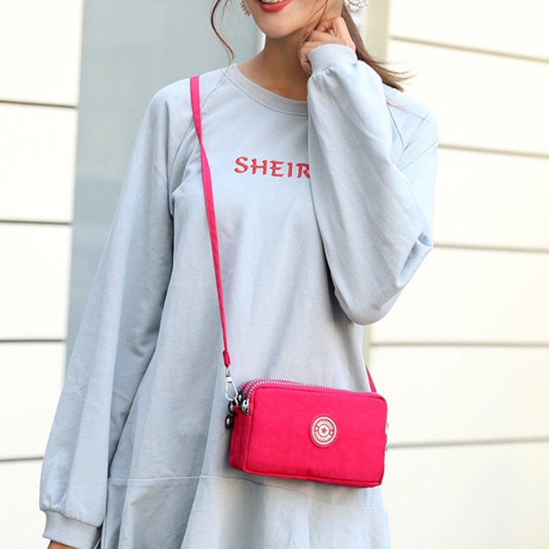 Women Crossbody Bag Universal Mobile Phone Shoulder Bag Outdoor Sports Wallets Shoulder Pouch Messenger Bag Coin Purse Handbag