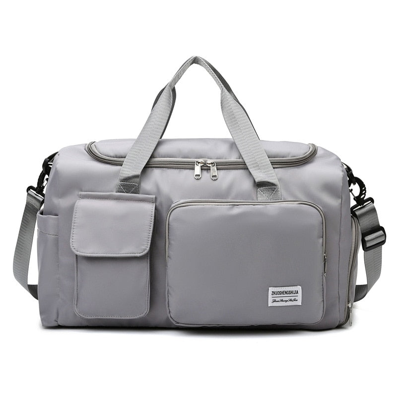 Large Capacity Travel Bag Luggage Handbag Men Women Shoulder Bag Outdoor Waterproof Sports Gym Bag Female Duffle Bag Shoe Bags