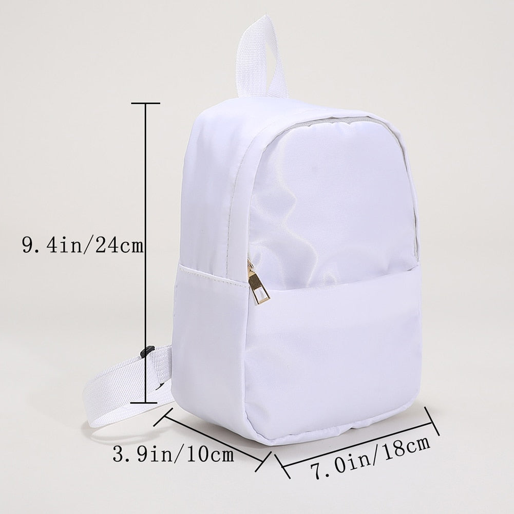 Women Fashion Backpack Casual Nylon Female School Bags for Teenager Girls Students Book Bags Solid Color Female Small Backpacks
