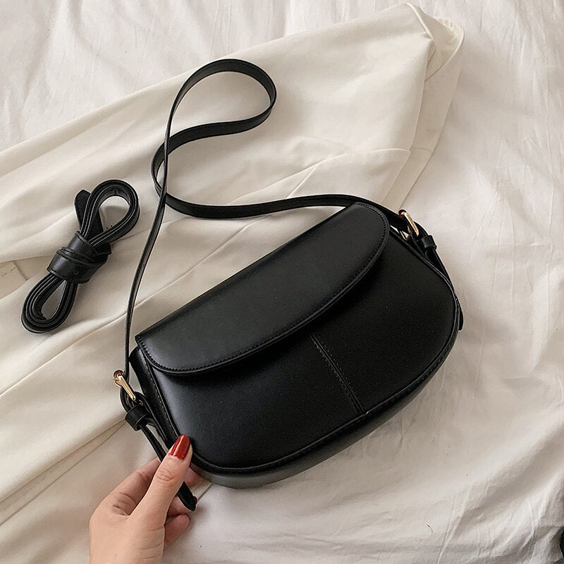 HOCODO Quality Pu Leather Shoulder Bag For Women Solid Color Handbag Female Simple Cross Body Bag Multifunction Women'S Bag