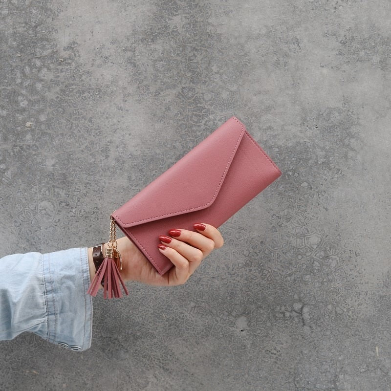 Fashion Women Wallets Simple Zipper Purses Black White Gray Red Long Section Clutch Wallet Soft PU Leather Money Bag