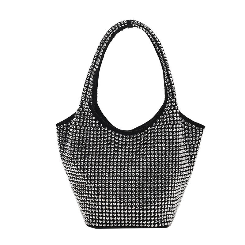 Women's Bags Rivet Underarm Shoulder Bags Fashion Designer Handbags Large Capacity Casual Totes Ladies Soft Trendy Shopping Bags