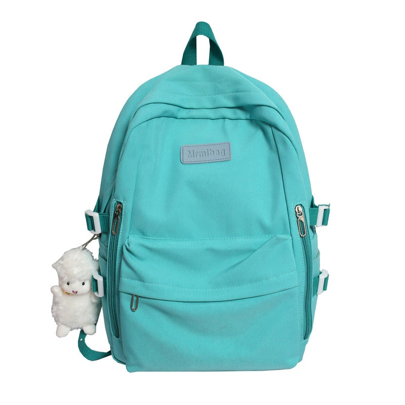 Casual Waterproof Nylon Women Bags School Backpack for Teenagers Girls Travel Backbag Mochilas Female Small Bookbag Kawaii Bag