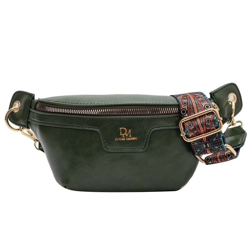 Classic Birds Pattern Woolly Women Bag Outdoor Casual Chest Bags Retro Woolen Women Shoulder Waist Bags Ladys Crossbody Packs