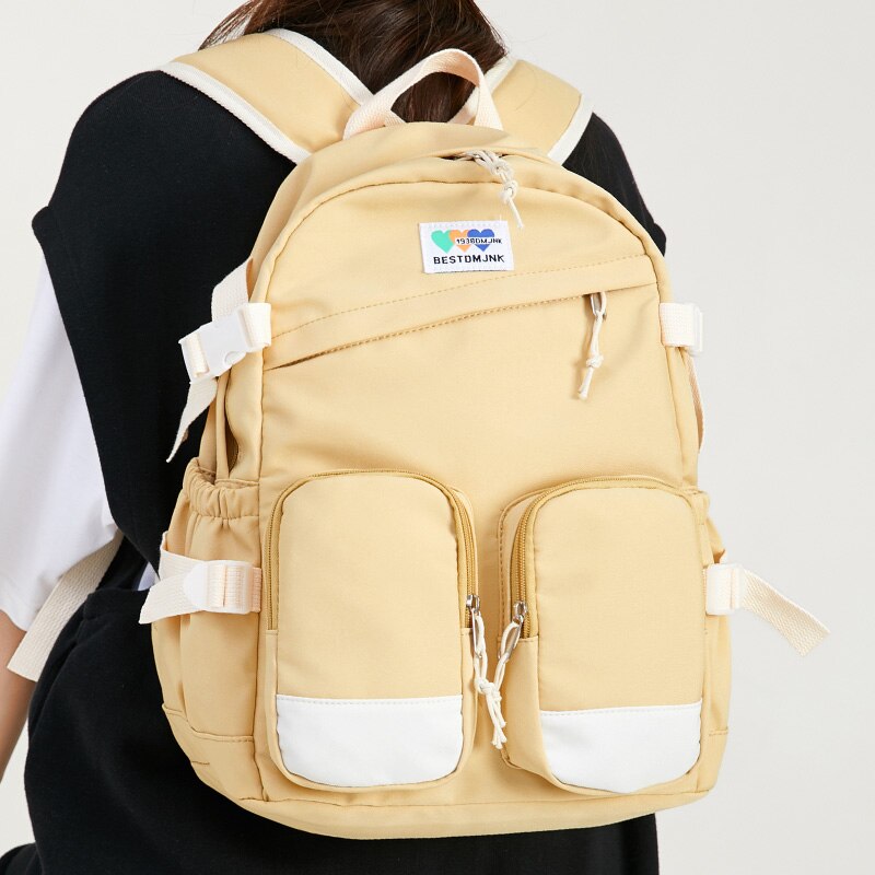 Girl Travel White Kawaii Book Backpack Trendy Women Laptop School Bag Female College Backpack Teenager Fashion Lady Leisure Bags
