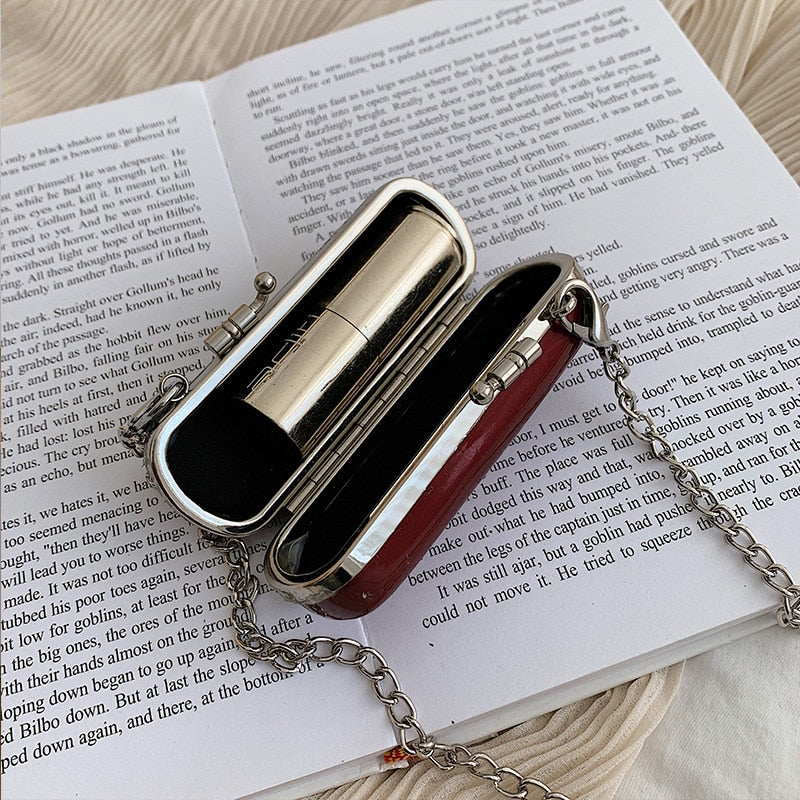 New Korean Style Popular Personalized Lipstick Bag Mini Chain Messenger Bag Portable Shoulder Bags Crossbody Handbags