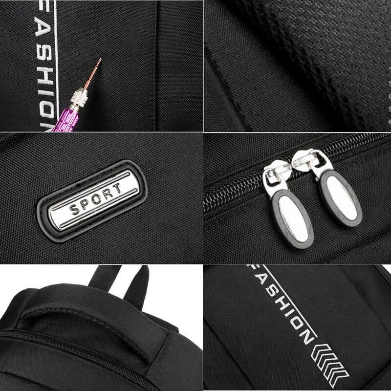 Men's Leisure Business Large Capacity Laptop Backpacks Teenager School Bags Travel Sports Casual Schoolbags Pack For Male Female