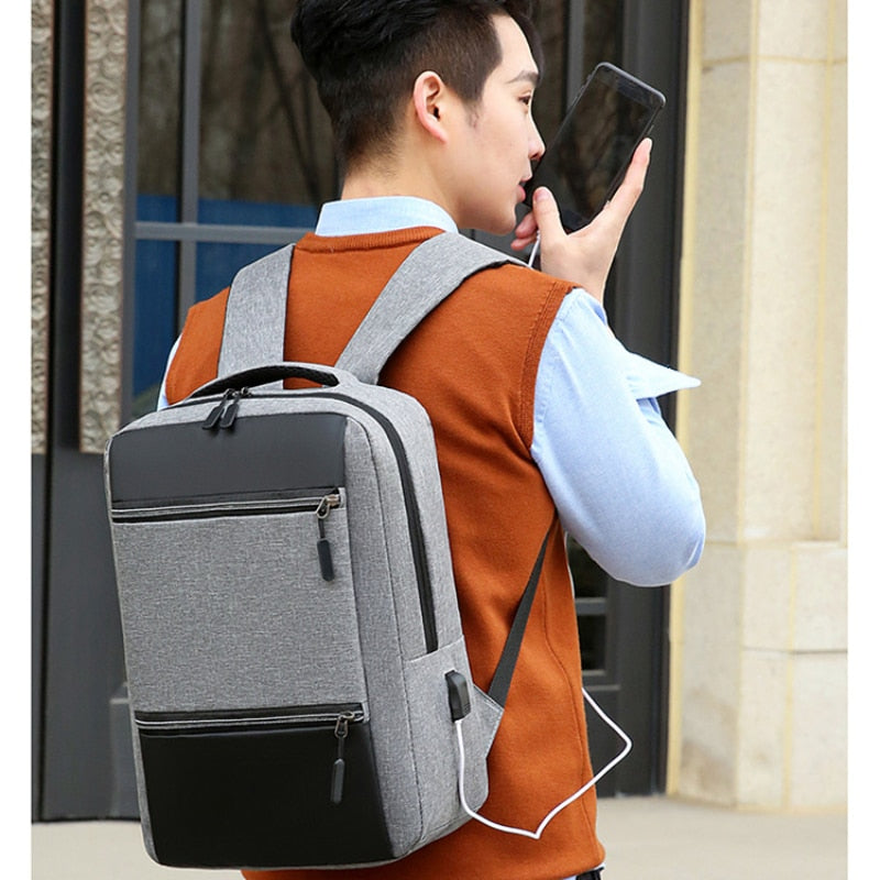 Waterproof Business Backpack Men USB School Backpacks 15.6 Inch Laptop Backpack Large Capacity Backpack for Men Back Pack Bags