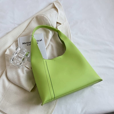 Light Luxury Designer Female Shoulder Bags New Fashion Trend Underarm Pack Ins Wild Travel Handbags Solid Color Women Bucket Bag