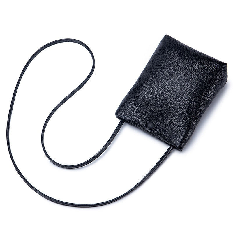 New Women Genuine Leather Handbags Female Large Capacity Shoulder Bags Phone Pocket Card Holders Fashion Crossbody Bags for Girl
