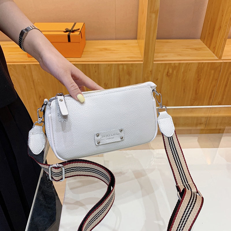 Designer Crossbody Bag Women Famous Brand Genuine Leather Women's Bag Cowhide small Handbag Fashion Shoulder Women Bag Leather