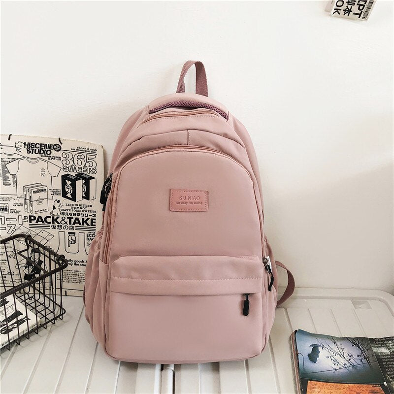 waterproof travel Nylon Backpack for Teenagers outdoor travel Schoolbags for Girl Large Capacity Fashion Ladies Backbags Mochila