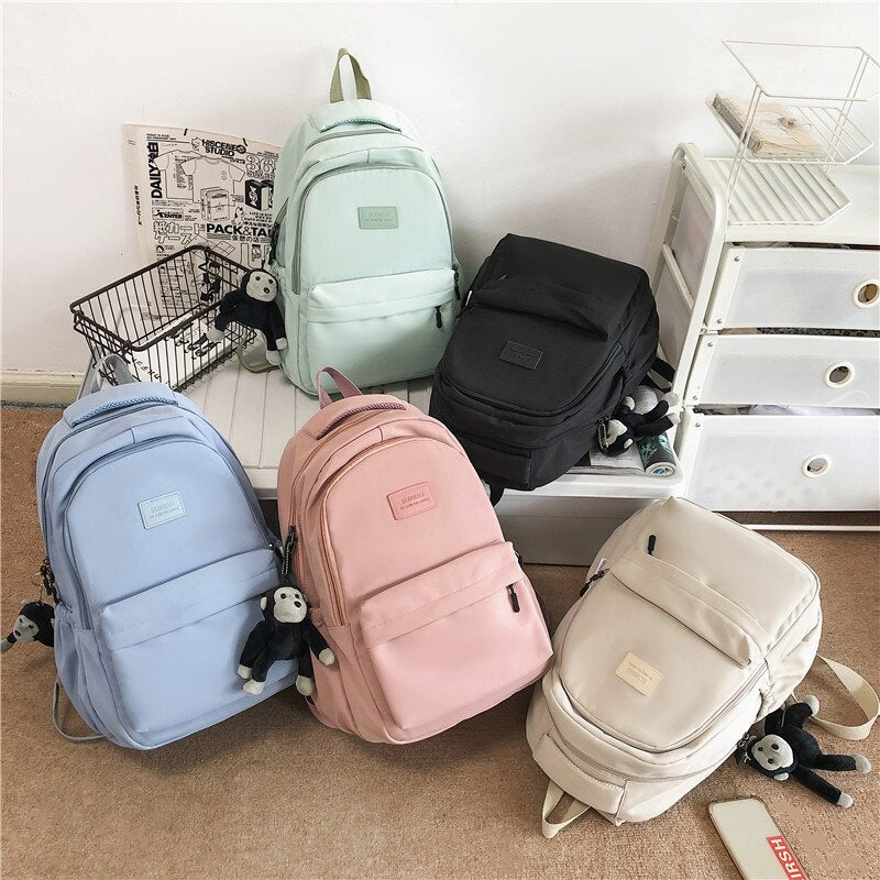 waterproof travel Nylon Backpack for Teenagers outdoor travel Schoolbags for Girl Large Capacity Fashion Ladies Backbags Mochila