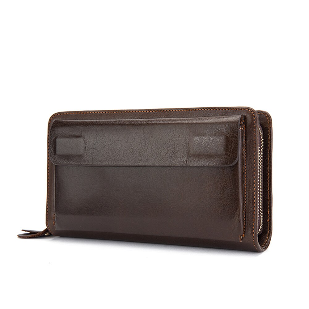 Genuine Leather Wallet Men's Wallets for Credit Card Holder Clutch Passport Male Bags Coin Purse Phone Men Casual Portmonee New