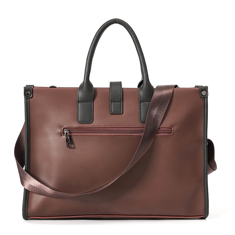 Xiao.p Fashion Men's High Quality Pu Leather Business Briefcase Casual Document Bag Computer Bag Crossbody Bag One Shoulder Bag