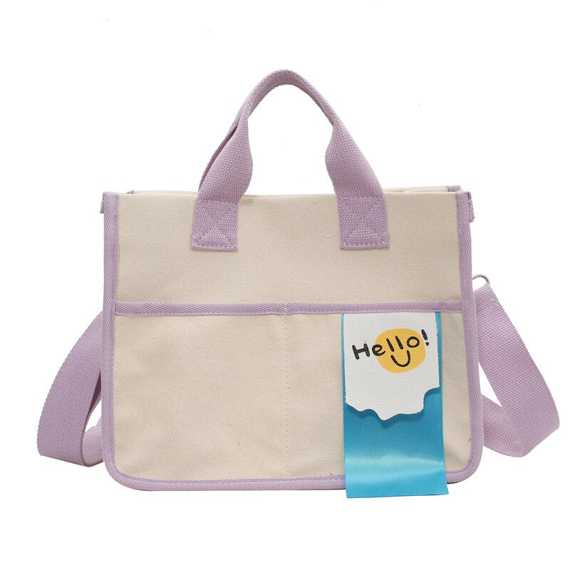Women Bags Casual Handbag New Fashion Tote Bags for Women Large Capacity Shoulder Bag Canvas Panelled Messenger Bags Casual Tote