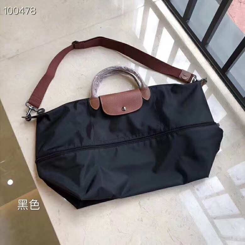 Lightweight Travel Bag Dumpling Bag Large Unisex Nylon Cloth with Leather Handbag Travel Bag Women's Tote Bag