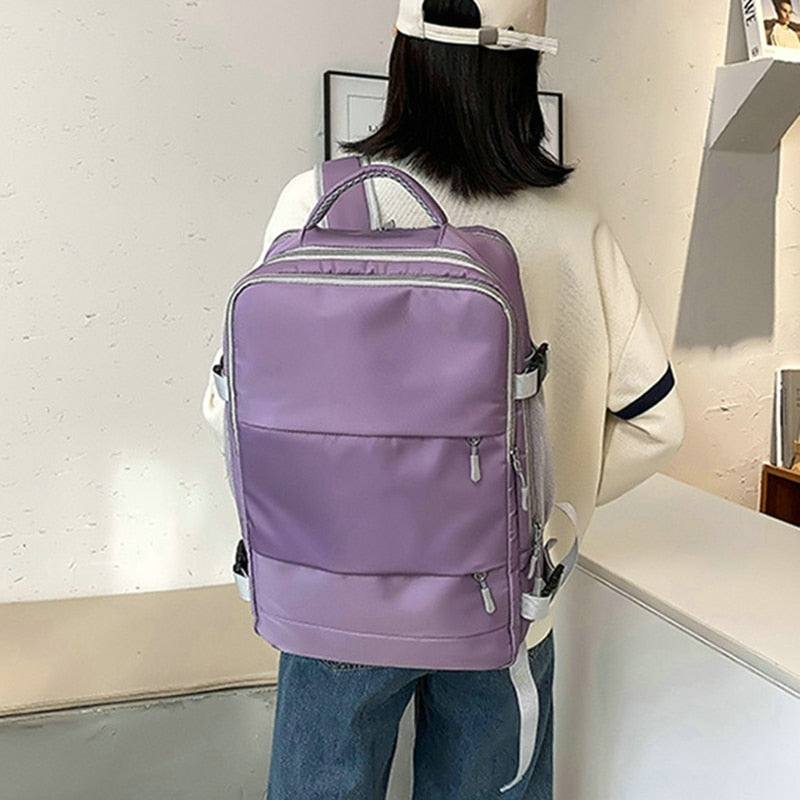 Woman Travel Backpack USB Charging Multifunctional Laptop Anti-Theft Luggage Large Capacity Business Bags Girl Outdoor Sport Bag