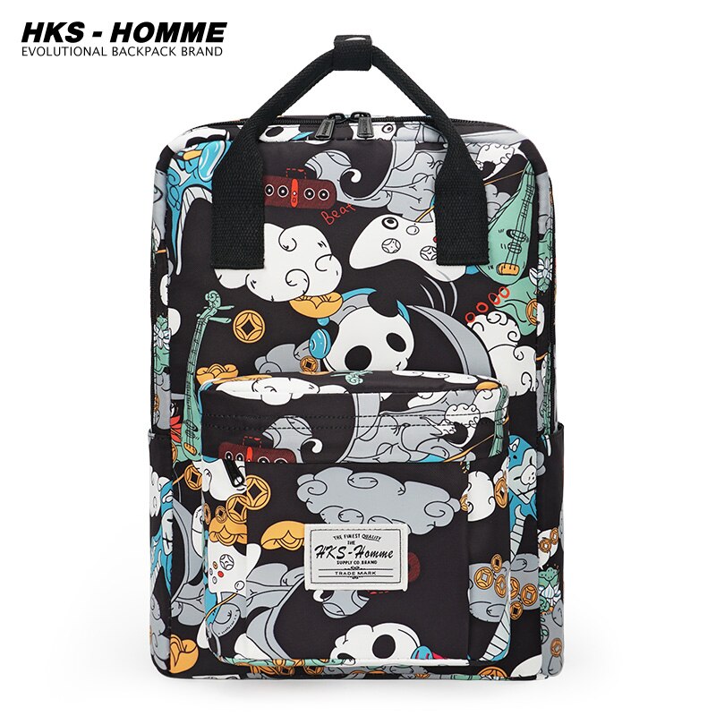 Fashion Women Backpack for School Teenagers Girls Stylish School Bag Ladies Canvas Fabric Backpack Female Bookbag laptopbag