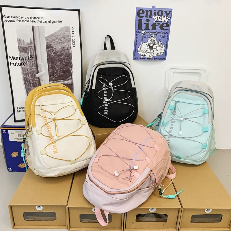 Multifunctional Fashion Cool Simple Backpacks for Women Students Large-capacity Schoolbags for College Students Laptop Bags