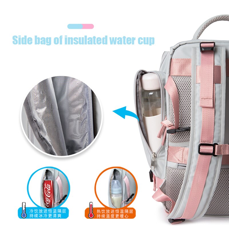Women Multifunction Travel Large Capacity Backpack Ladies Weekend Outing Luggage With Wet Shoe Compartment 180° Open Way Bag