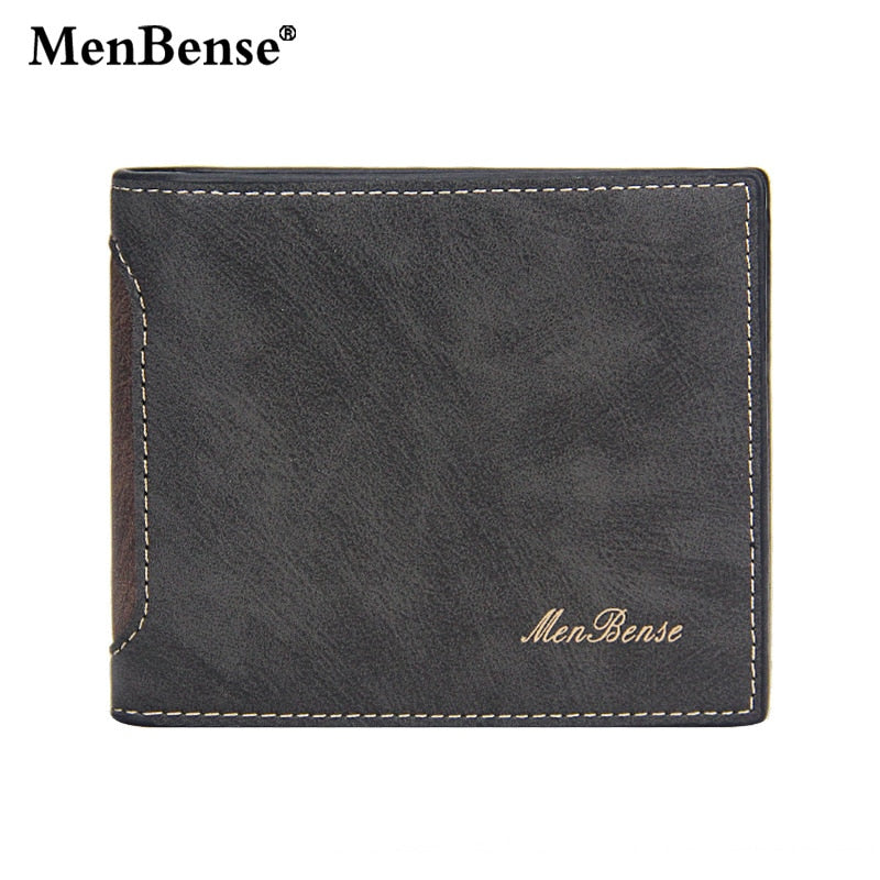 Men's Wallet Made of Leather Wax Oil Skin Purse for Men Coin Purse Short Male Card Holder Wallets Zipper Around Money Coin Purse