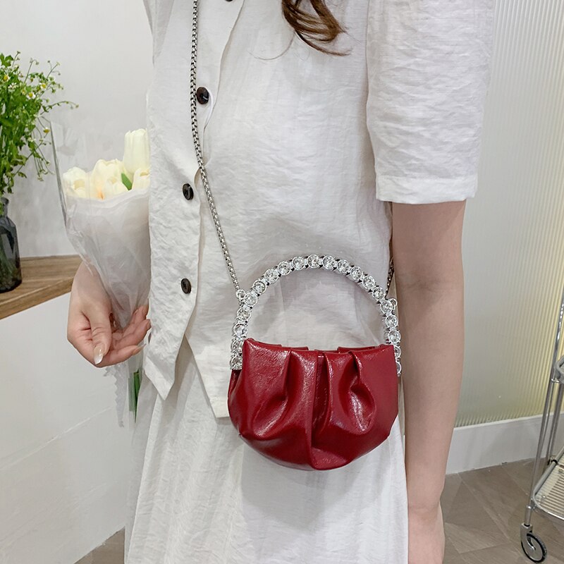 Fashion Female Mini Banquet Bag Handbags Luxury Designer Chain Shoulder Messenger Bags High Quality Cosmetic Diamond Women's Bag