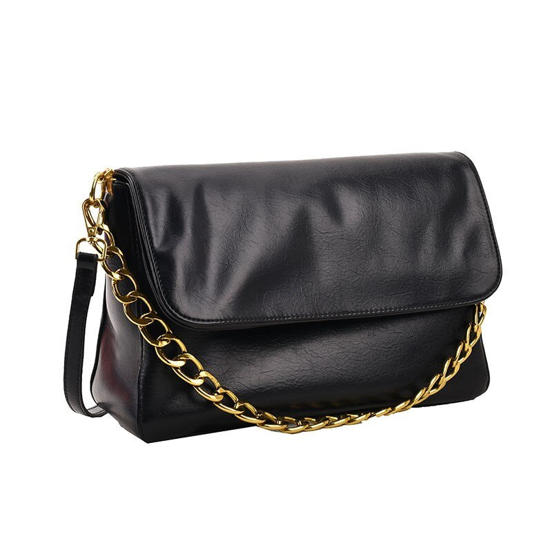 New Vintage High Quality Women Crossbody Bags Chain Design Underarm Single Shoulder Purse Woman Handbag Square Totes Sling Bags