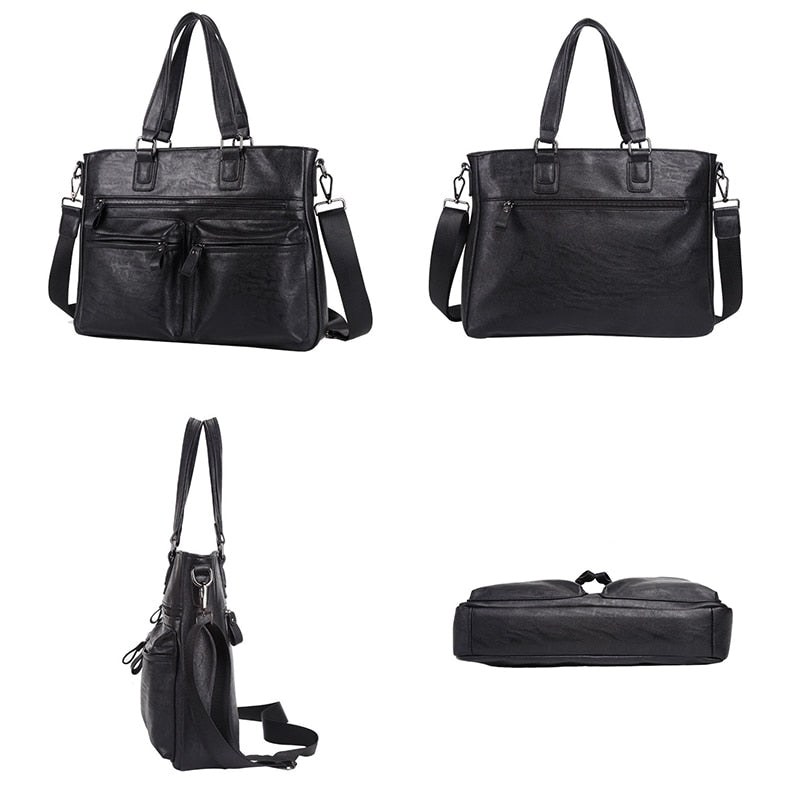 Scione Men's Shoulder Bag Nylon Material British Casual Fashion School Style High Quality Multi-function Large Capacity Design