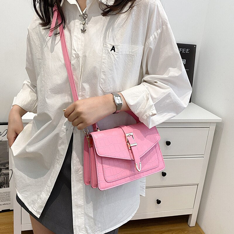 JIN YIDE Women Bags Fashion Square Messenger Bag Pu Leather Handbag And Purses Luxury Designer Crossbody Shoulder Bag Simple