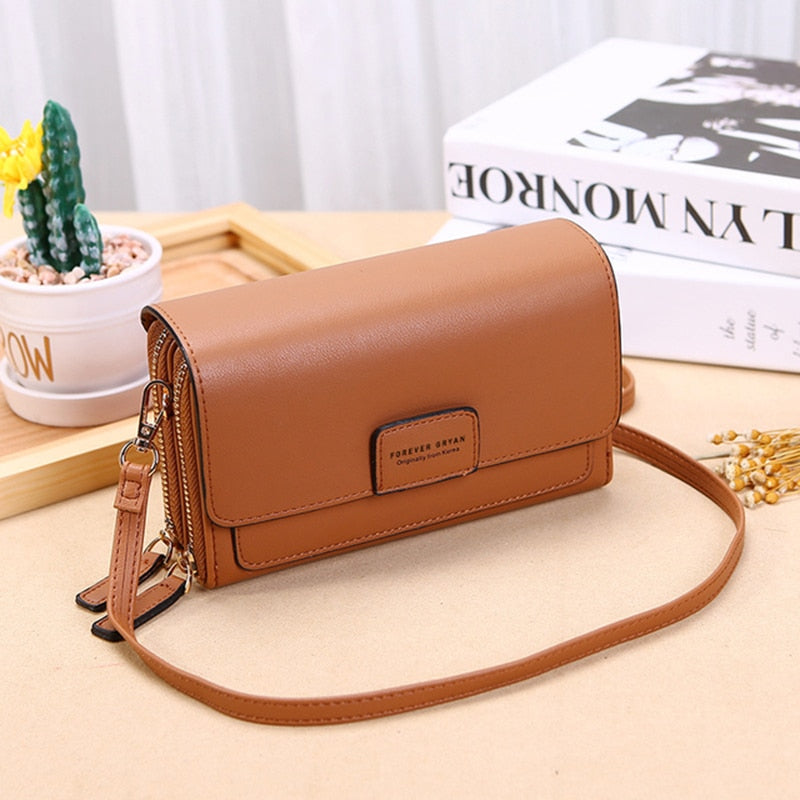 New Women Pu Leather Handbags Female Multifunctional Large Capacity Shoulder bags Fashion Crossbody Bags For Ladies Phone Purse