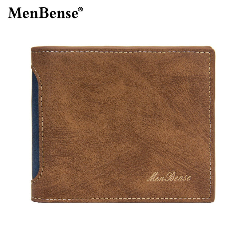 Men's Wallet Made of Leather Wax Oil Skin Purse for Men Coin Purse Short Male Card Holder Wallets Zipper Around Money Coin Purse