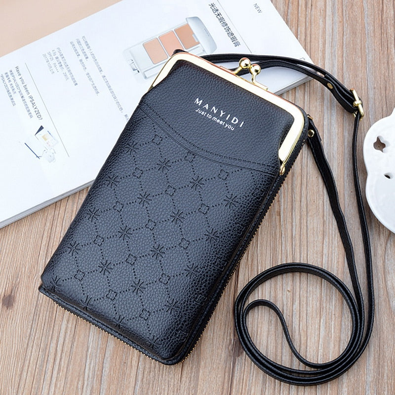Luxury Women's Handbags Pu Leather Bag For Woman Female Clutch Phone Bags Women Business Card Holder Wallet Shoulder Bag