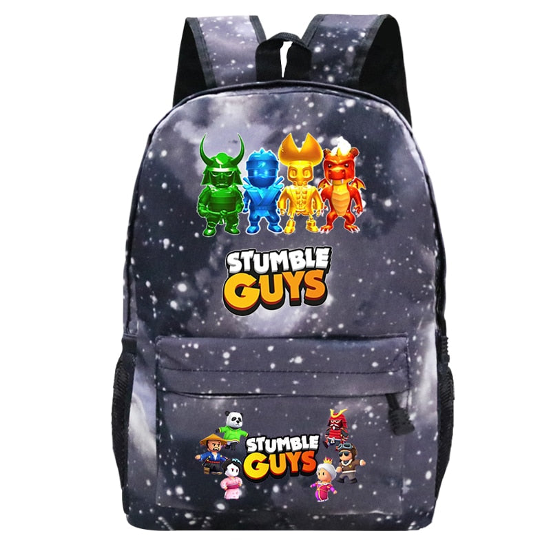 Stumble Guys School Bag 2023 Trendy Backpacks Student Bag Kawaii Light Simple Backpack Cute Multifunction Ripstop School Bag