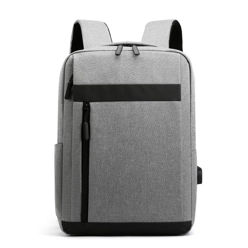 Men'S Business Computer Backpack Travel Simple Solid Color Backpacks Affordable Unisex Nylon Fashion Male Backpack