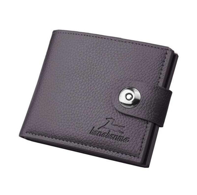 New Men Wallets Small Money Purses Wallets New Design Top Men Thin Wallet With Coin Bag Zipper Wallet