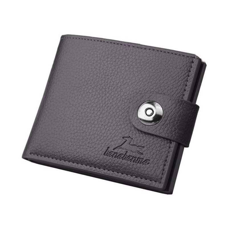 New Men Wallets Small Money Purses Wallets New Design Top Men Thin Wallet With Coin Bag Zipper Wallet