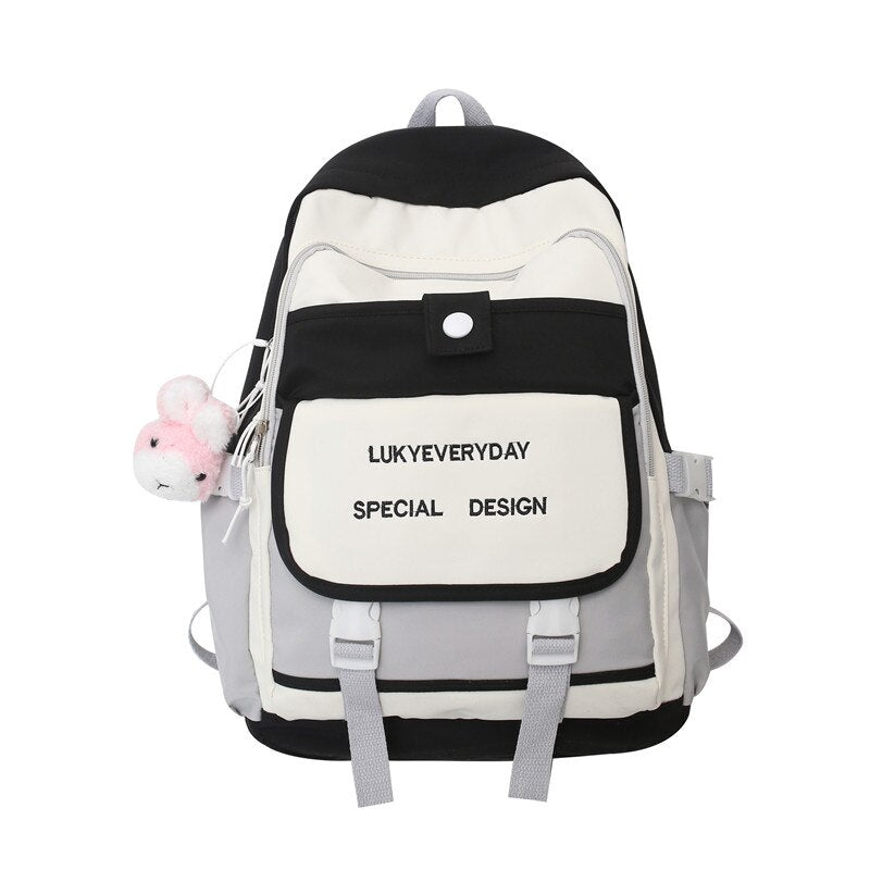 Lady Waterproof Purple Backpack Trendy Cute Girl Travel Kawaii School Bag Women College Backpack Fashion Female Laptop Book Bags