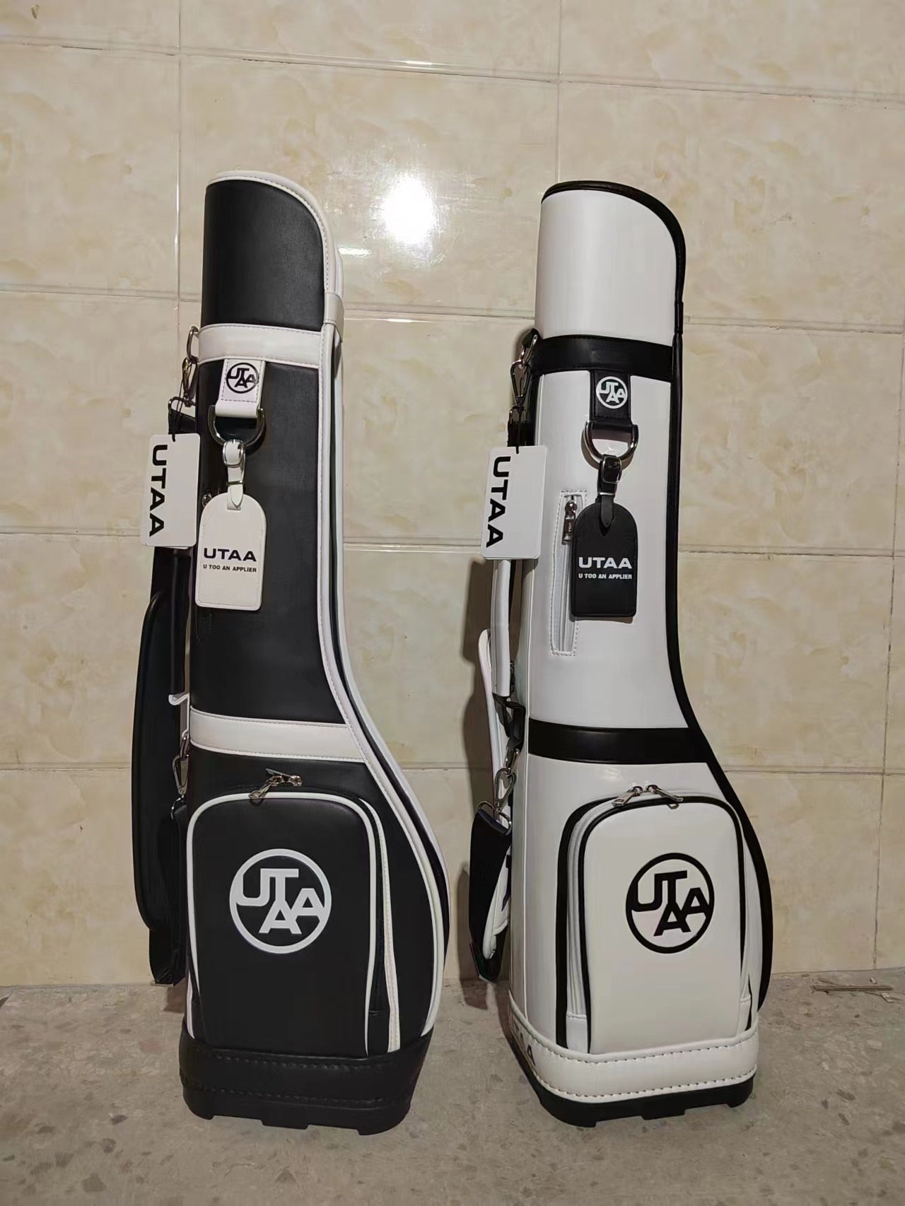 1pcs Standard Golf Gun Bag Korean Popular UTAA Black And White Golf Bags Sports Bag