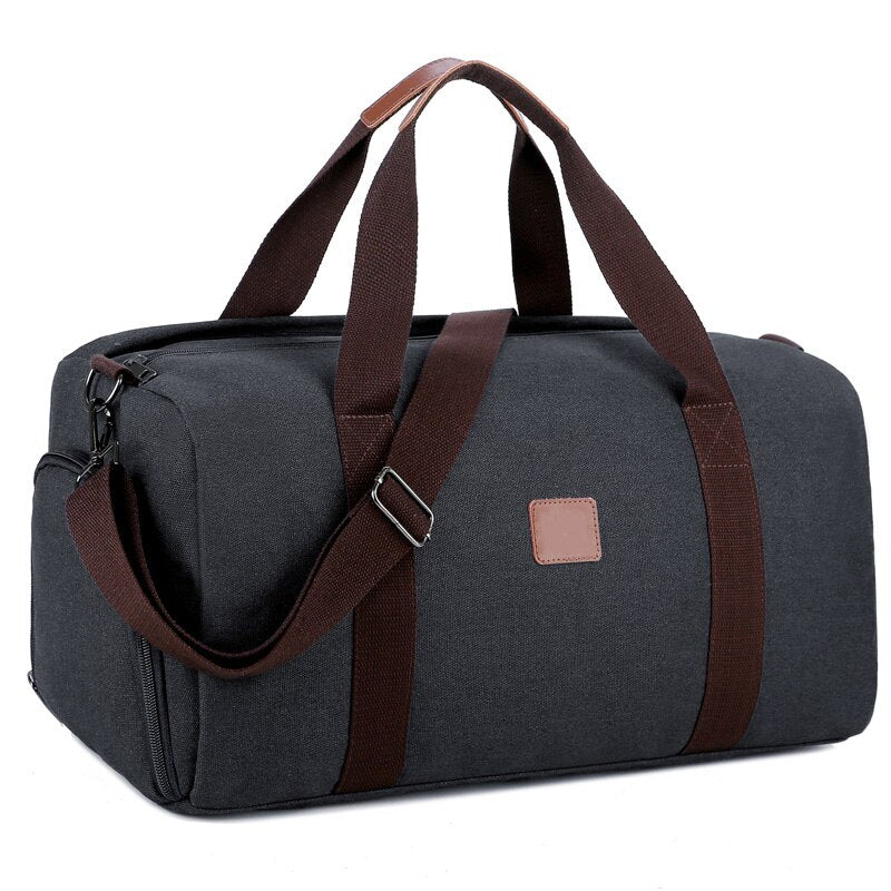 1pc/2pc Travel Bags Large Capacity Handbags Luggage Canvas Bag Cut-proof Overnight Travel Shoulder Bags briefcase Dropshipping