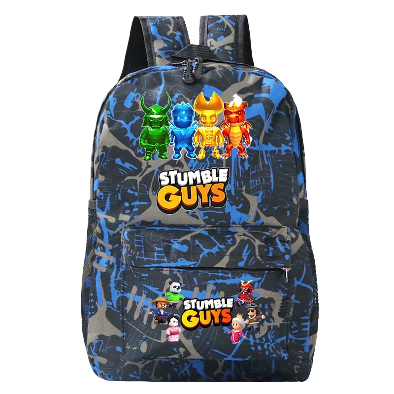 Stumble Guys School Bag 2023 Trendy Backpacks Student Bag Kawaii Light Simple Backpack Cute Multifunction Ripstop School Bag