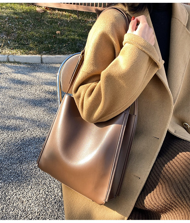 New High Quality PU Leather Vintage Fashion Female Tote Women's Designer hasp Handbag High capacity Shoulder Messenger Bag