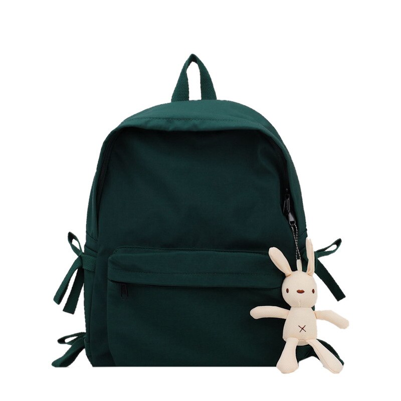 Outdoor Travel Nylon School Backpack Women's Backpacks for Teenagers Girl Large Capacity Women Bag Solid Color Schoolbag Mochila
