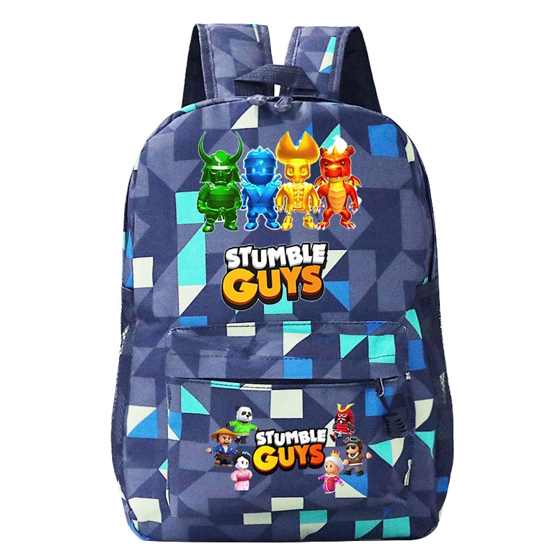 Stumble Guys School Bag 2023 Trendy Backpacks Student Bag Kawaii Light Simple Backpack Cute Multifunction Ripstop School Bag