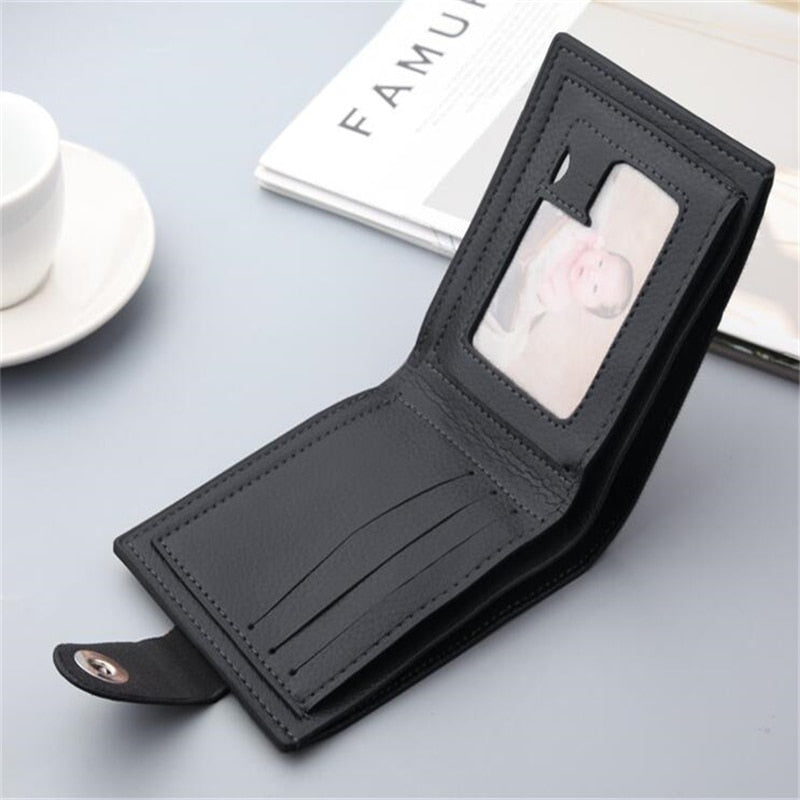 New Men Wallets Small Money Purses Wallets New Design Top Men Thin Wallet With Coin Bag Zipper Wallet