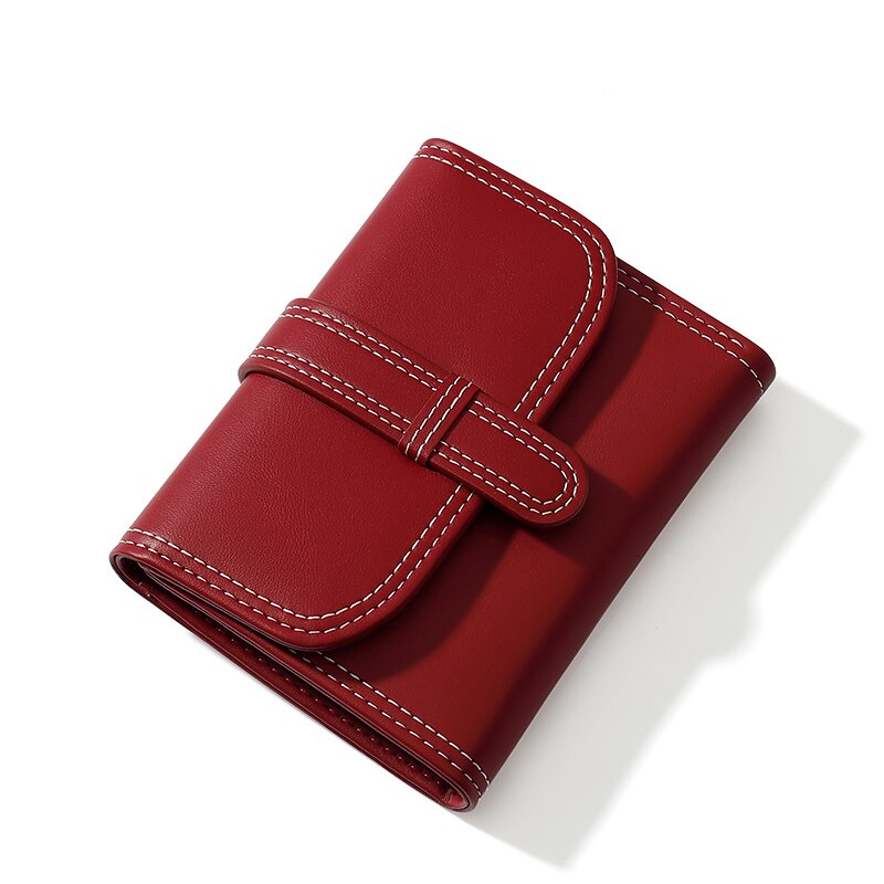 New Fashion Tri-fold Wallet For Women's PU Leather Small Short Wallets Mini Coin Purse Card Holder Ladies Clutch Purses Female